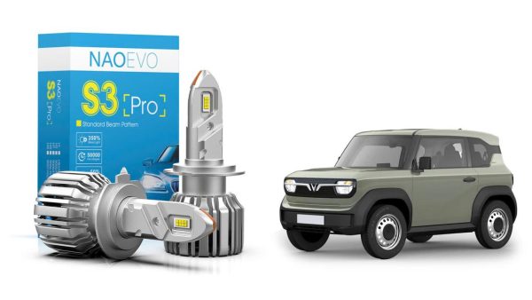 BÓNG LED VINFAST VF3: NAOEVO S3 PRO CHÂN H7