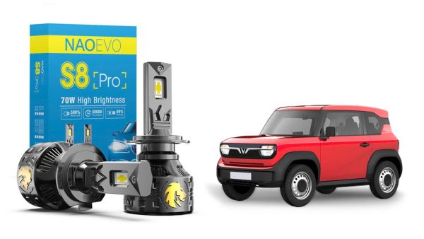 BÓNG LED VINFAST VF3: NAOEVO S8 PRO CHÂN H7