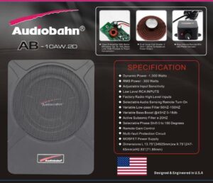Sub gầm ghế Audiobahn AB 10 1000W Max