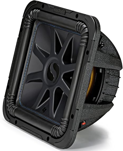 KICKER L7S12 Car Audio Solo-Baric 12 Subwoofer Square L7 Dual 4 Ohm Sub 44L7S124 (Renewed)
