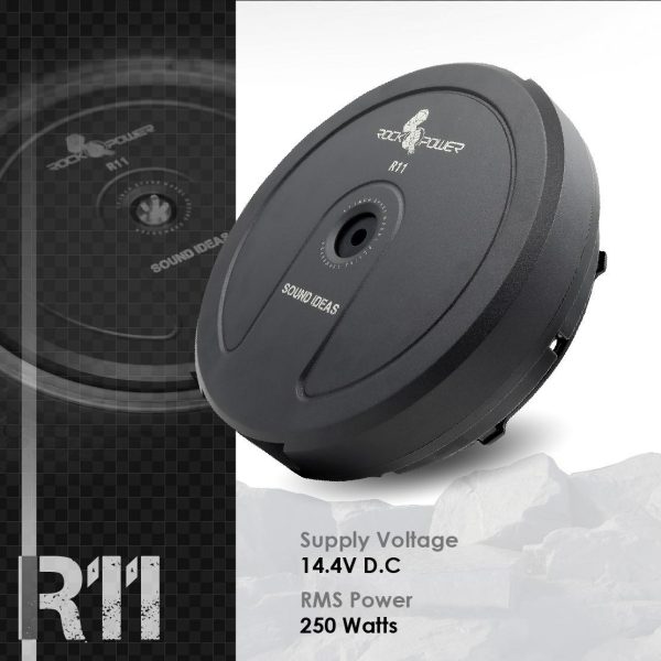 Rockpower R11 | Loa sub thiết kế đặt bánh sơ cua xe