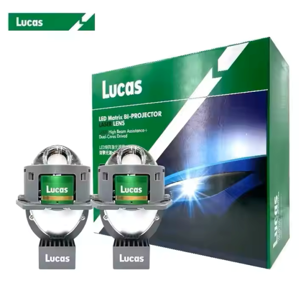 Bi LED Projector Lens Headlight 6000K 65W Laser High Beam Assistance Dual-Cores
