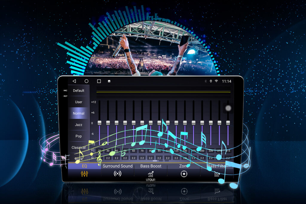 Màn hình UTOUR sở hữu DSP 32 kênh