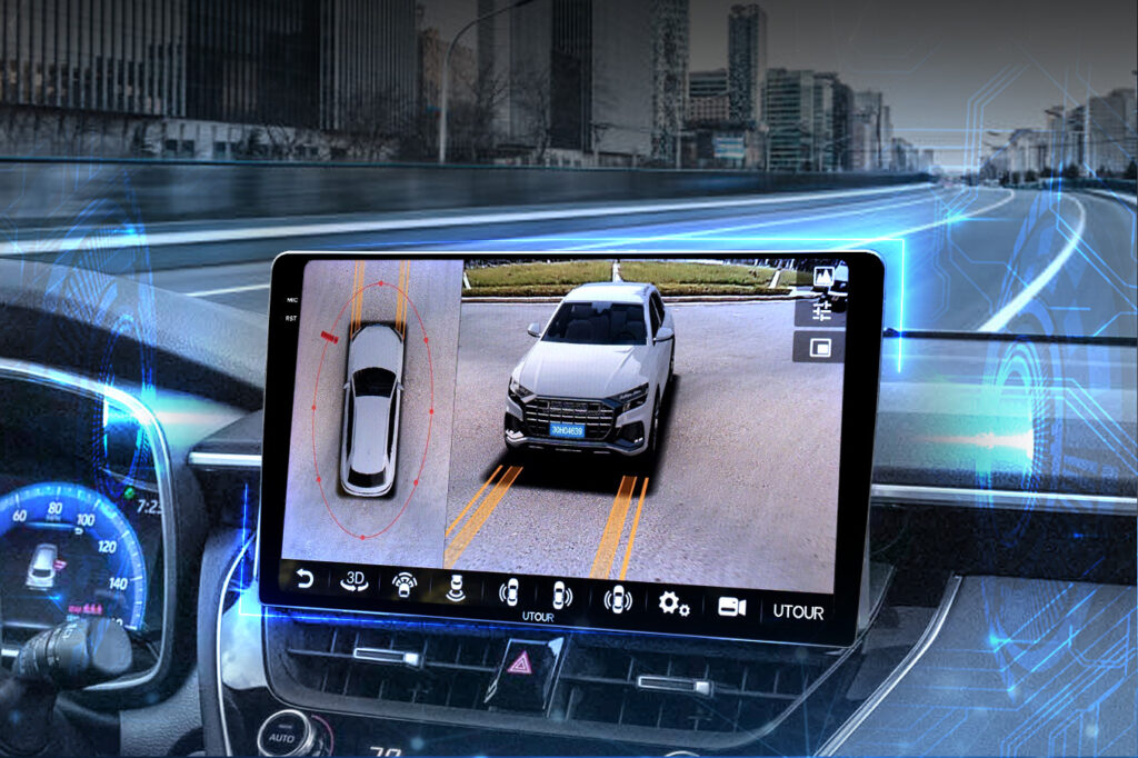 Màn hình liền camera 360 UTOUR US360 - i12 hỗ trợ quan sát toàn cảnh