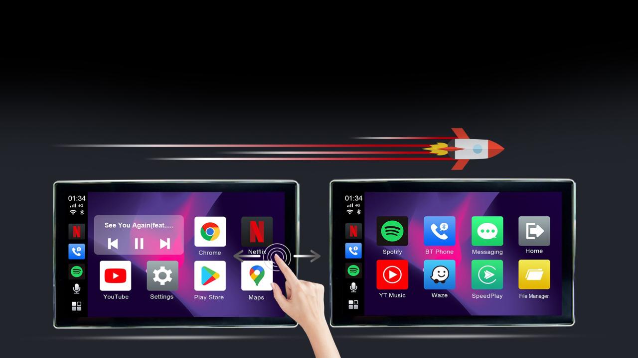 Ảnh thực tế android box cho ô tô