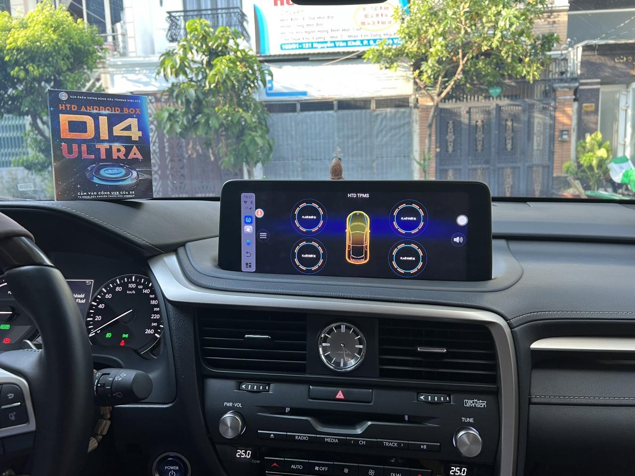 Android box D14 Ultra - áp suất lốp