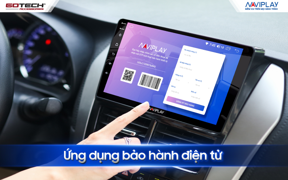 Màn hình ô tô thông minh NVP4 bảo hành điện tử
