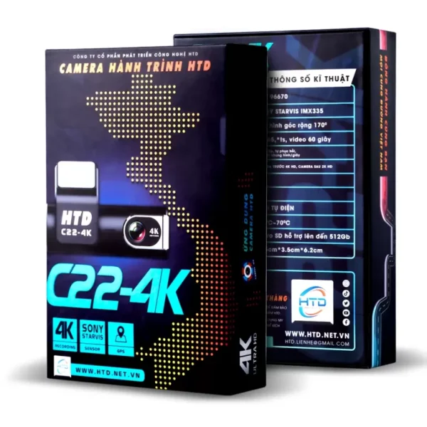 Đẳng cấp ghi hình Camera hành trình C22-4K thế hệ mới