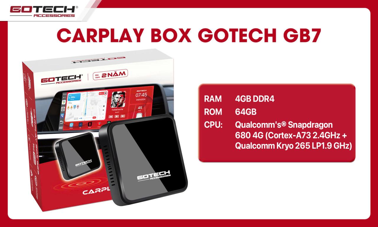 Android Box Gotech GB7 cấu hình mạnh mẽ, trải nghiệm mượt mà
