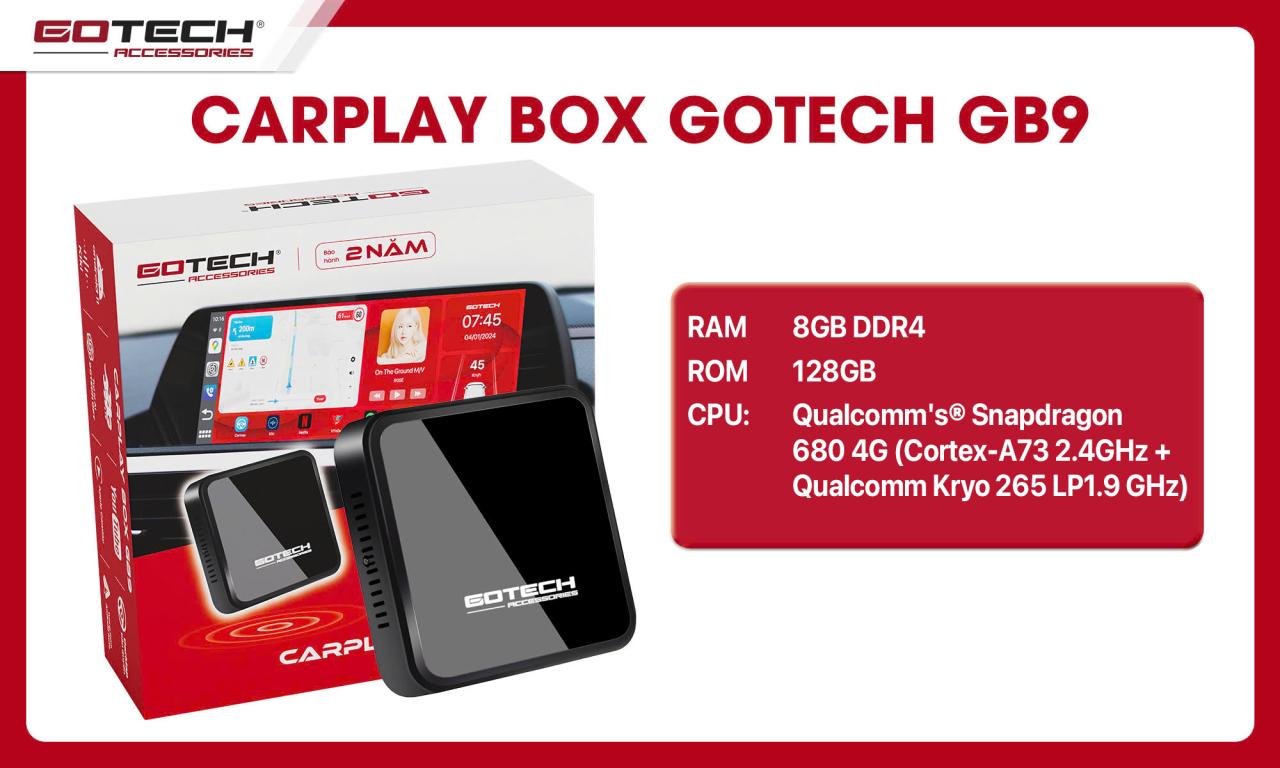Android Box Gotech GB9 cấu hình mạnh mẽ, trải nghiệm mượt mà