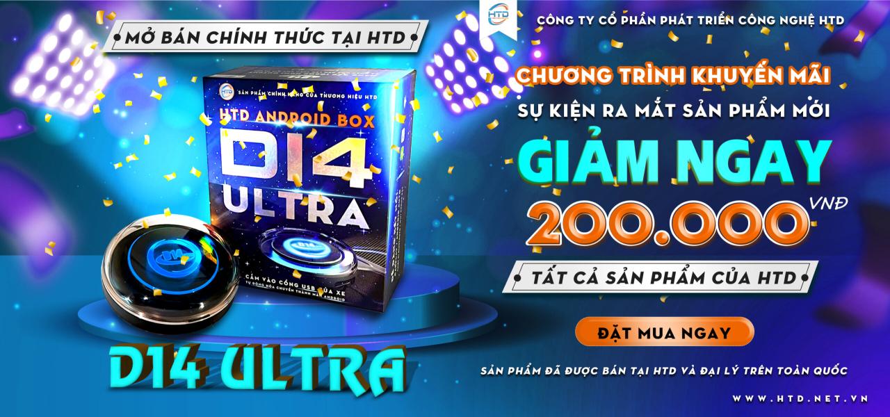 Chương trình khuyến mãi ra mắt android box D14 ultra