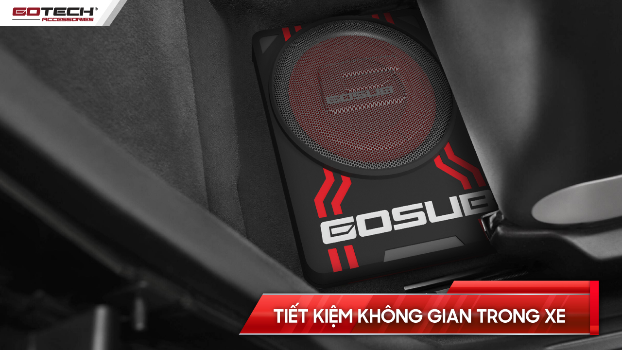 Loa GOSUB 10 tiết kiệm không gian trong xe