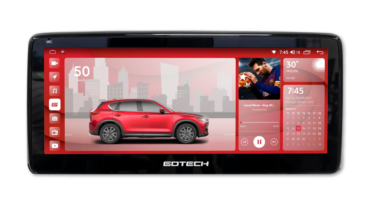 GOTECH GT Mazda Limited- Màn hình nguyên khối, thiết kế mãn nhãn