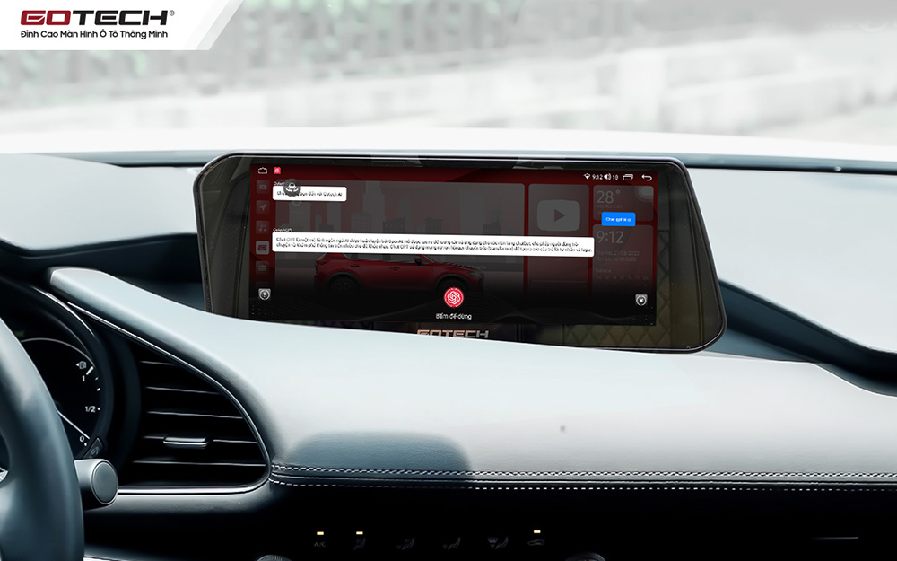 Màn hình Gotech GT Mazda New ra lệnh giọng nói thông minh, nhanh nhạy