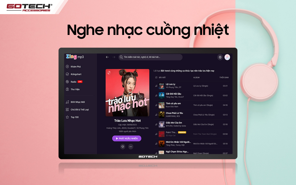 Màn hình ô tô Gotech GT11.5I 360 nghe nhạc trọn vẹn