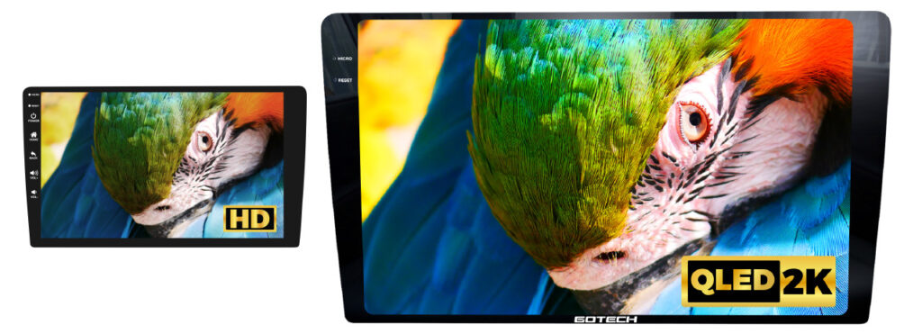 Màn hình QLED 2K độ phân giải gấp 4 lần HD