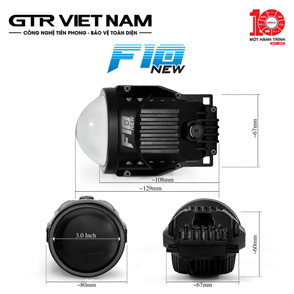 ĐÈN BI GẦM X-LIGHT F10 NEW (2025) - Hình ảnh 4
