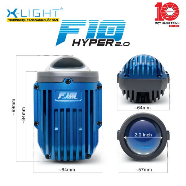 BI GẦM X-LIGHT F10 HYPER 2.0 - Hình ảnh 4
